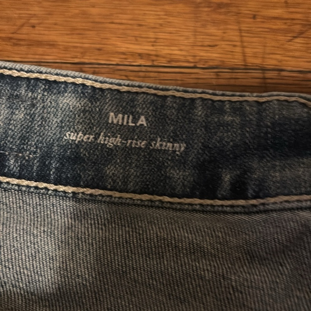 AG Mila Super High Rise Skinny Distressed Jeans - Picture 3 of 7